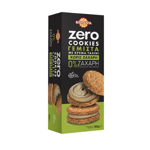 Cookies Zero Zuckerfrei Tahini gefüllt (180g) Violanta - Araxxon